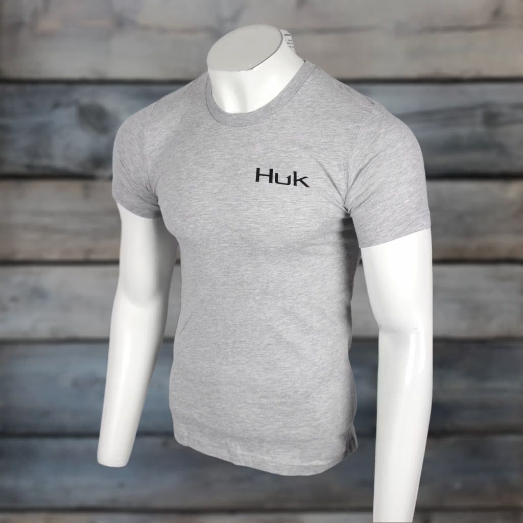 Vintage Huk Fishing Men's Trout Tee Graphic Short Sleeve T Shirt S Small Sharkskin Gray Size US S / EU 44-46 / 1 - 1 Thumbnail