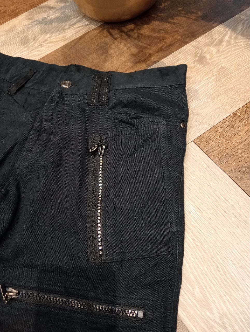 semanticdesign JAPANESE SEMANTIC DESIGN FLARED PANTS PUNK ZIP - SIZE M Size US 32 / EU 48 - 7 Thumbnail