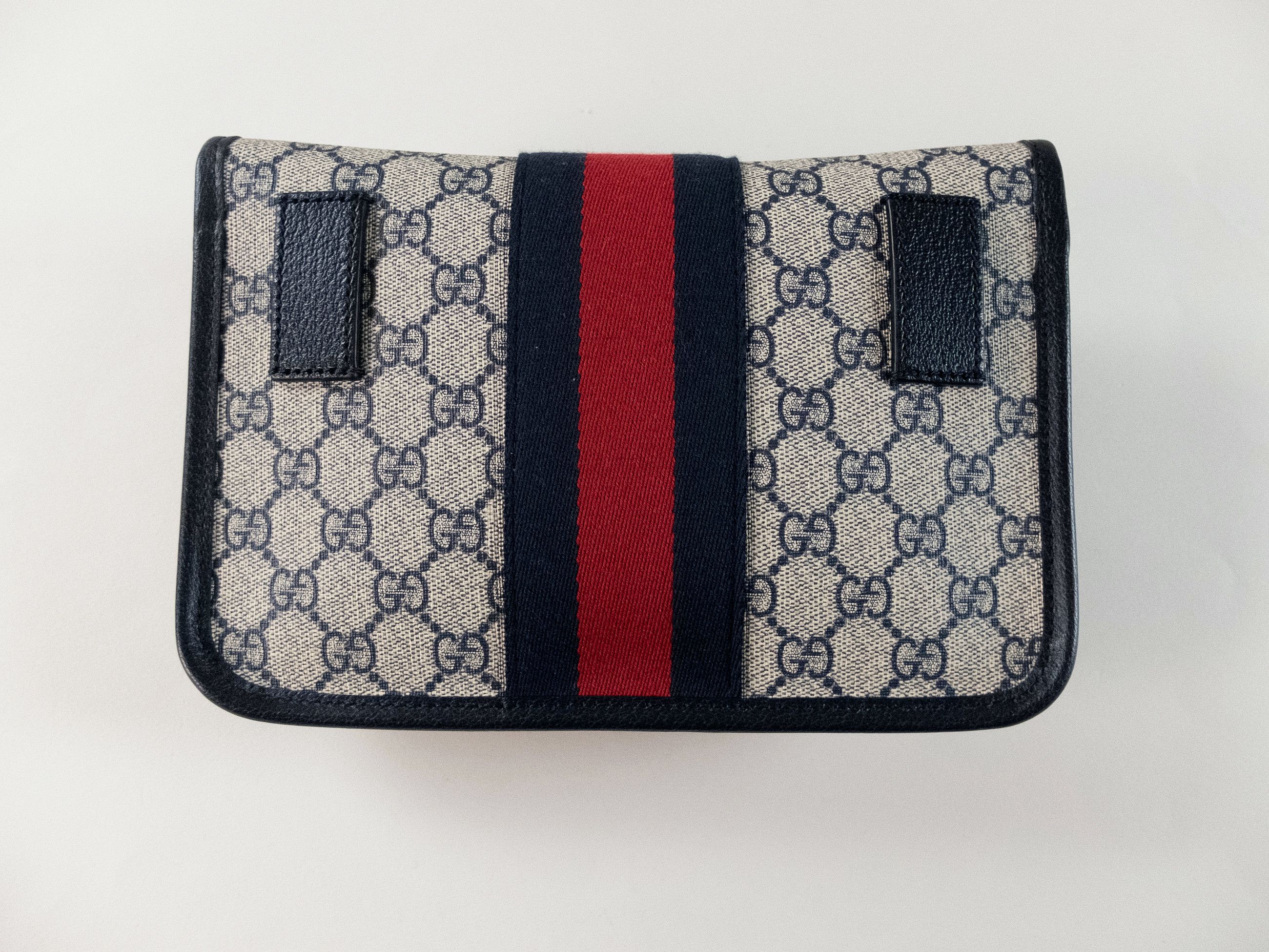 Gucci GUCCI Ophidia beige black GG Web canvas belt bag Size 90 Size ONE SIZE - 6 Thumbnail