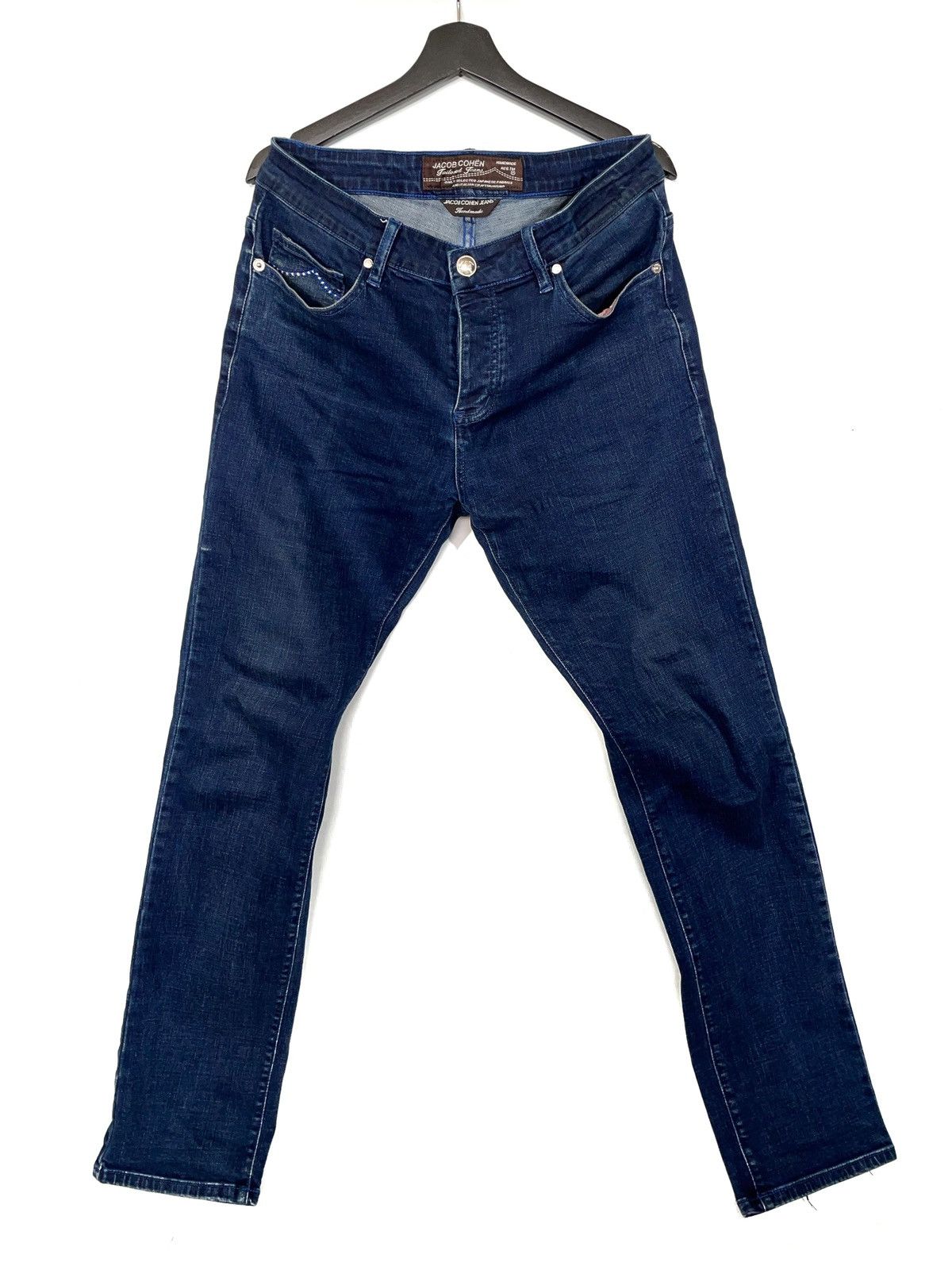 image of Jacob Cohen Blue Jeans Size 32 Cotton Fiber Spandex, Men's