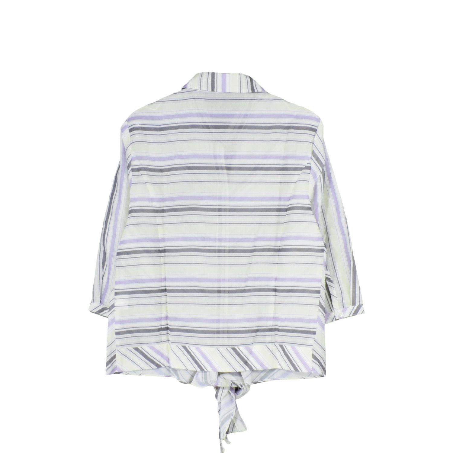 Salvatore Ferragamo SALVATORE FERRAGAMO STRIPED LONG SLEEVE SHIRT Size L / US 10 / IT 46 - 2 Thumbnail