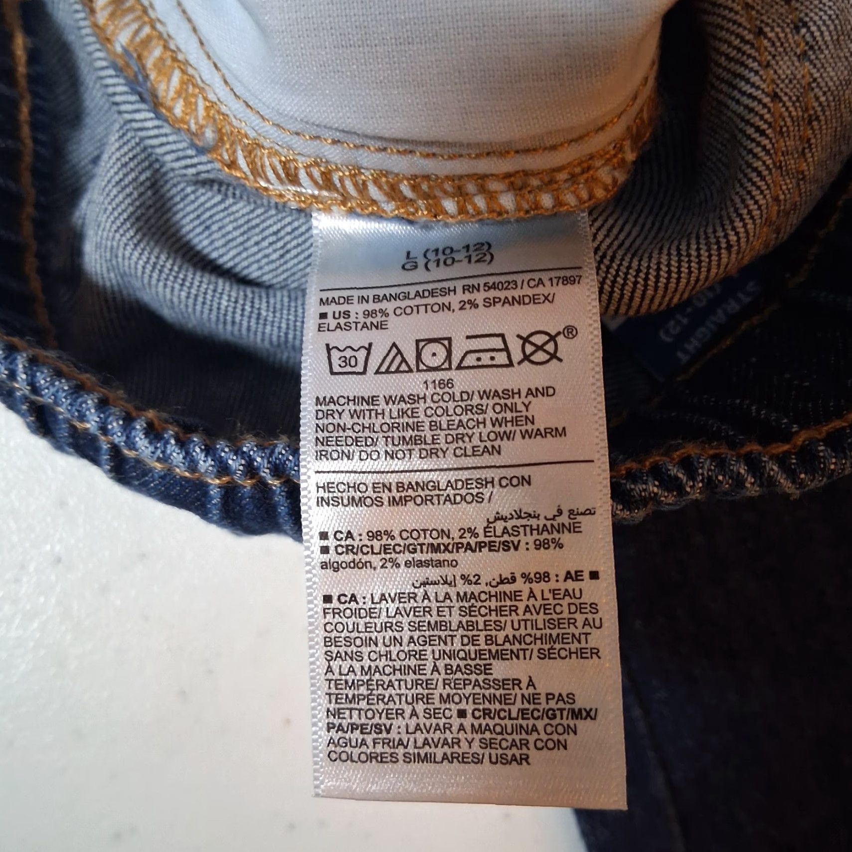 Old Navy Old Navy Jeans Women Large Pull On Straight Dark Wash Blue Denim Elastic NEW Size 36" / US 14 / IT 50 - 5 Thumbnail