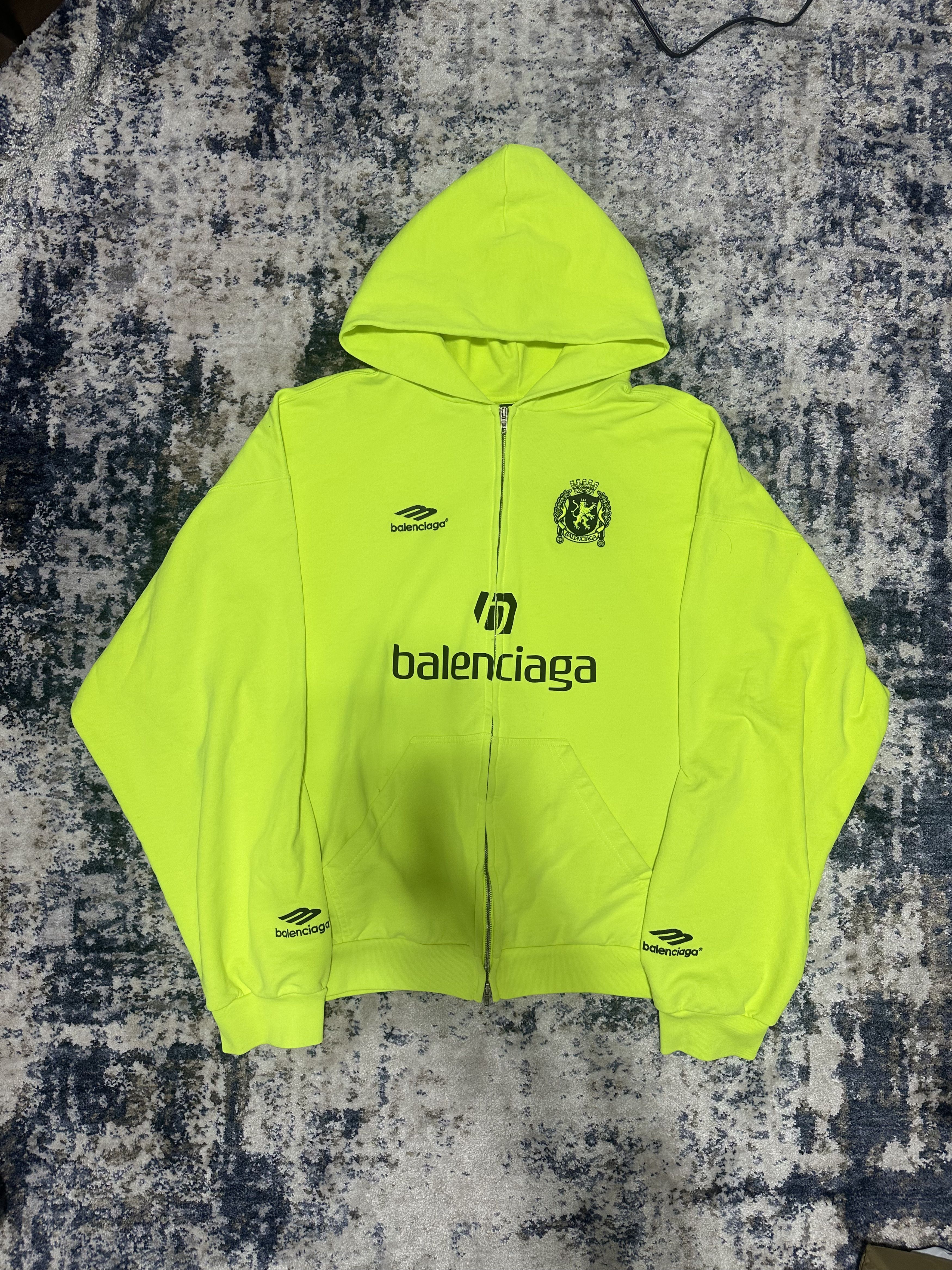 トップス BALENCIAGA Soccer Zip-Up Hoodie Balenciaga Balenciaga Soccer Zip up Hoodie Brand New | Grailed