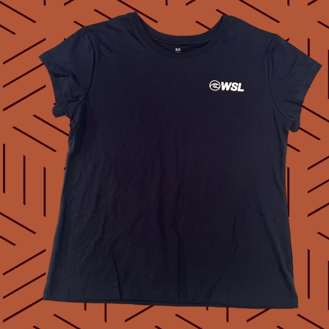 Vintage WSL Surfer Girl Logo Shirt M Women Blue T-Shirt Casual Short Sleeve Cotton Knit Regular Fit Size M / US 6-8 / IT 42-44 - 1 Thumbnail
