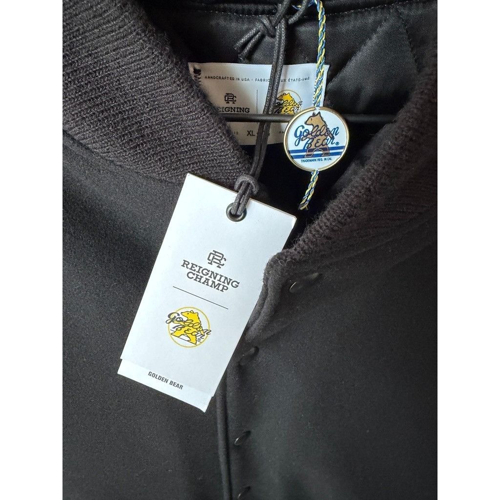 Reigning Champ Reigning Champ x Golden Bear Albany Black Varsity Jacket Size US XL / EU 56 / 4 - 3 Thumbnail