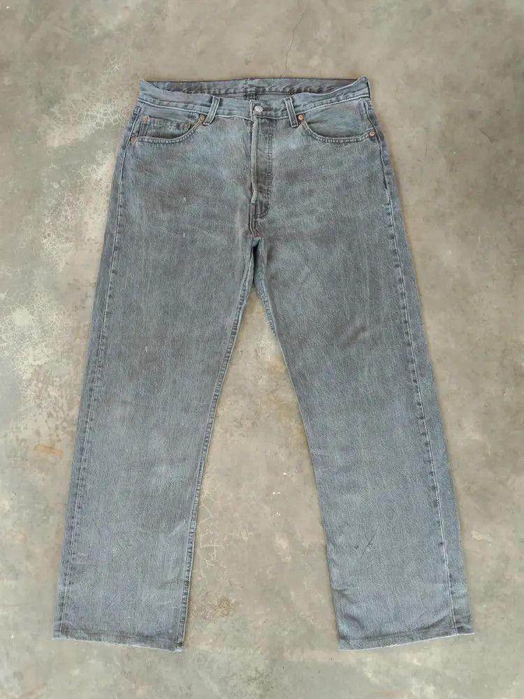 Levi's 90s Vintage Levi's 501 Made In USA Straight Leg Jeans 34x29 Size US 34 / EU 50 - 1 Thumbnail