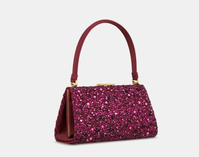 Dior o1w1db11224 Size: OS / Top Handle Bag in Burgundy Size ONE SIZE - 1 Thumbnail