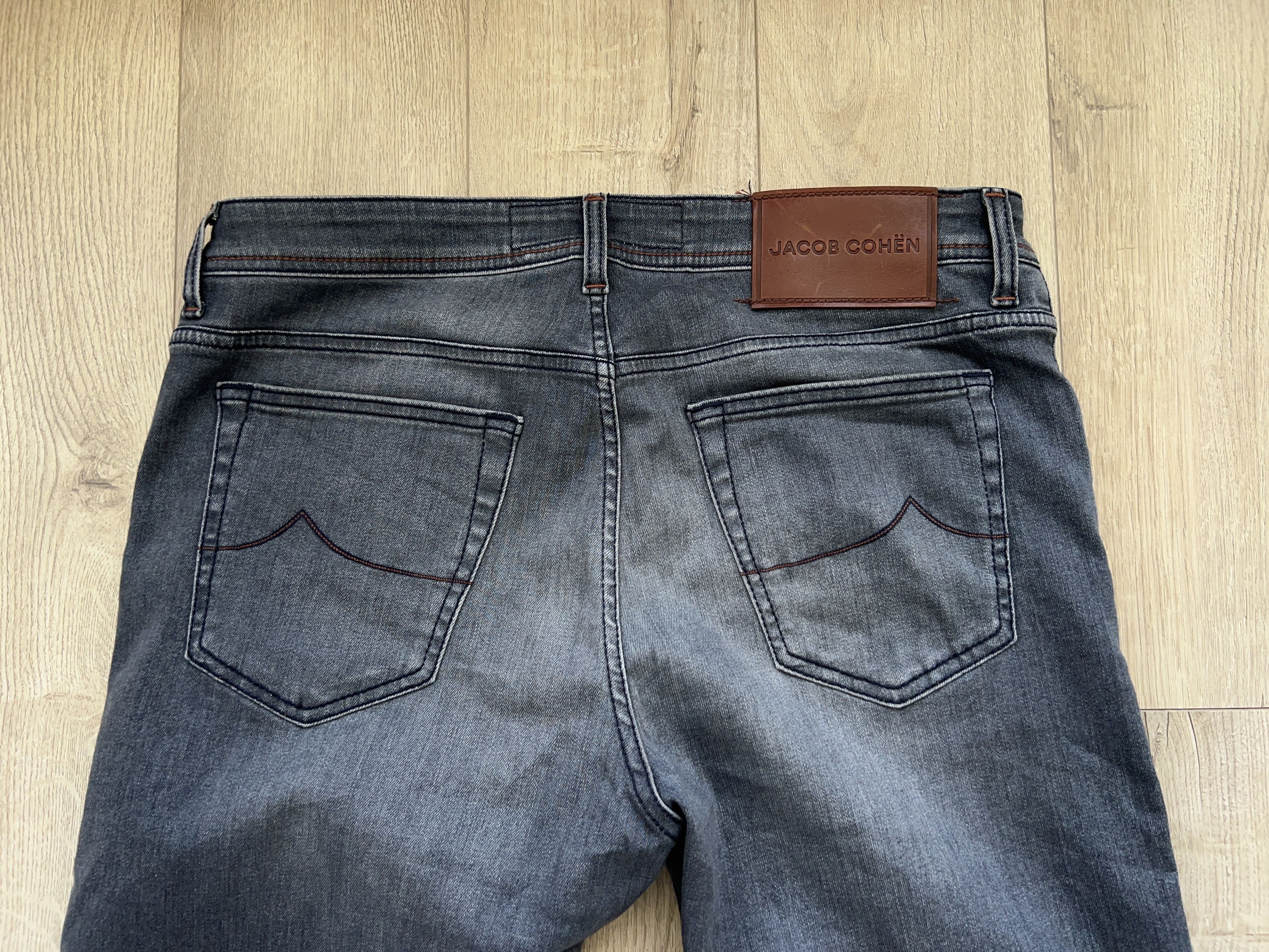 Designer × Jacob Cohen JACOB COHEN Bard Grey Cotton Elastane Jeans Pants Trousers Size US 36 / EU 52 - 2 Thumbnail