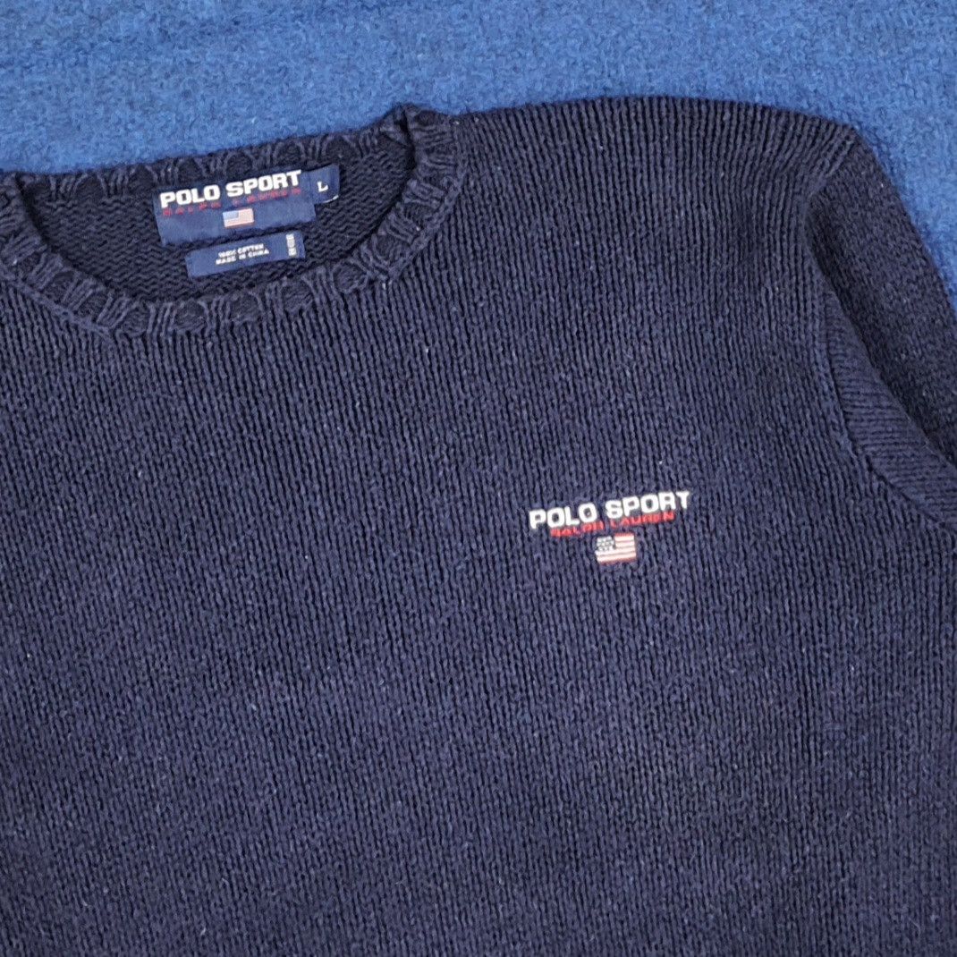 Polo Ralph Lauren Vintage Polo Sport Ralph Lauren Knitwear Sweatshirt C281N20 Size US L / EU 52-54 / 3 - 2 Thumbnail