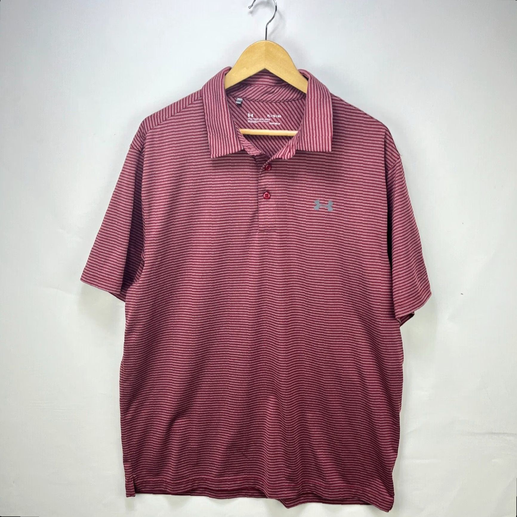 Under Armour Under Armour HeatGear Polo Golf Shirt XL Mens Red Polo Size US XL / EU 56 / 4 - 2 Thumbnail