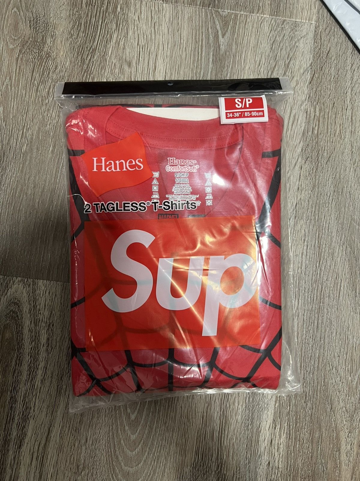 Supreme Supreme®/Hanes® Spider-Man Tagless Tees (2 Pack): Small-Red Size US S / EU 44-46 / 1 - 1 Thumbnail