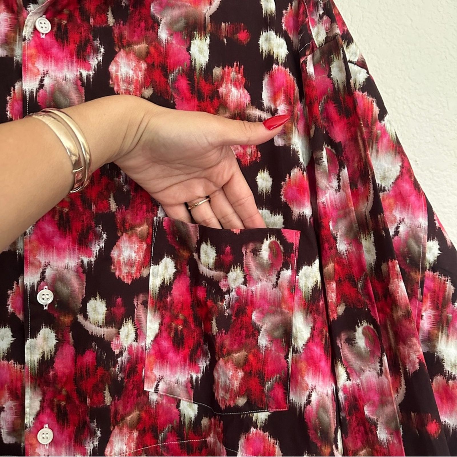 Comme des Garcons COMME des GARÇONS HOMME PLUS Cotton Poplin Floral Shirt Size US S / EU 44-46 / 1 - 8 Thumbnail