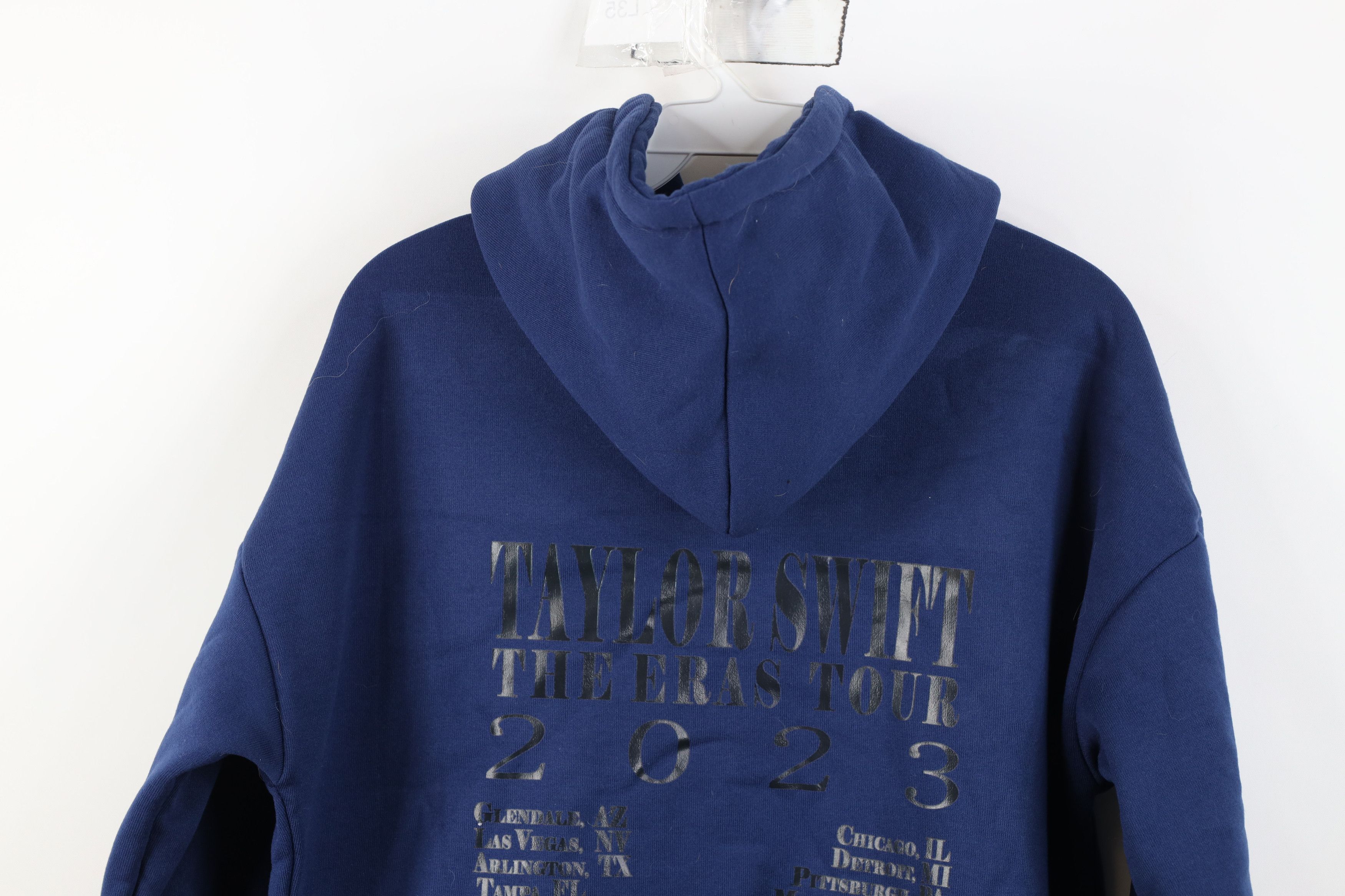 Vintage Taylor Swift The Eras Tour 2023 Hoodie Sweatshirt Navy Blue Size XL / US 12-14 / IT 48-50 - 15 Thumbnail