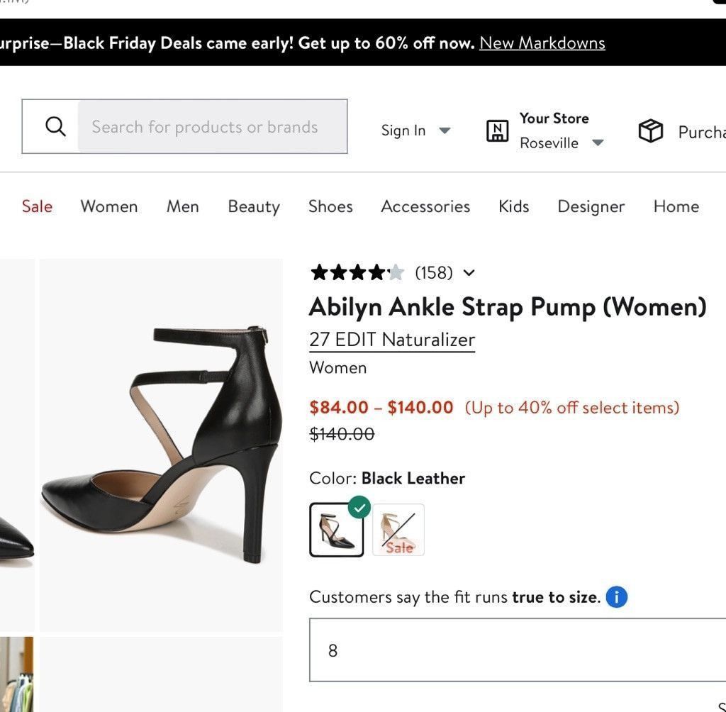 Naturalizer Women Naturalizer Abilyn Heels Shoes Size 5M Black Size US 5 / IT 35 - 1 Thumbnail