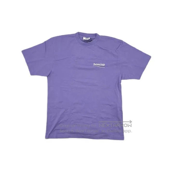Balenciaga Balenciaga Purple Logo Print Short Sleeve T-Shirt. Size US XS / EU 42 / 0 - 2 Thumbnail