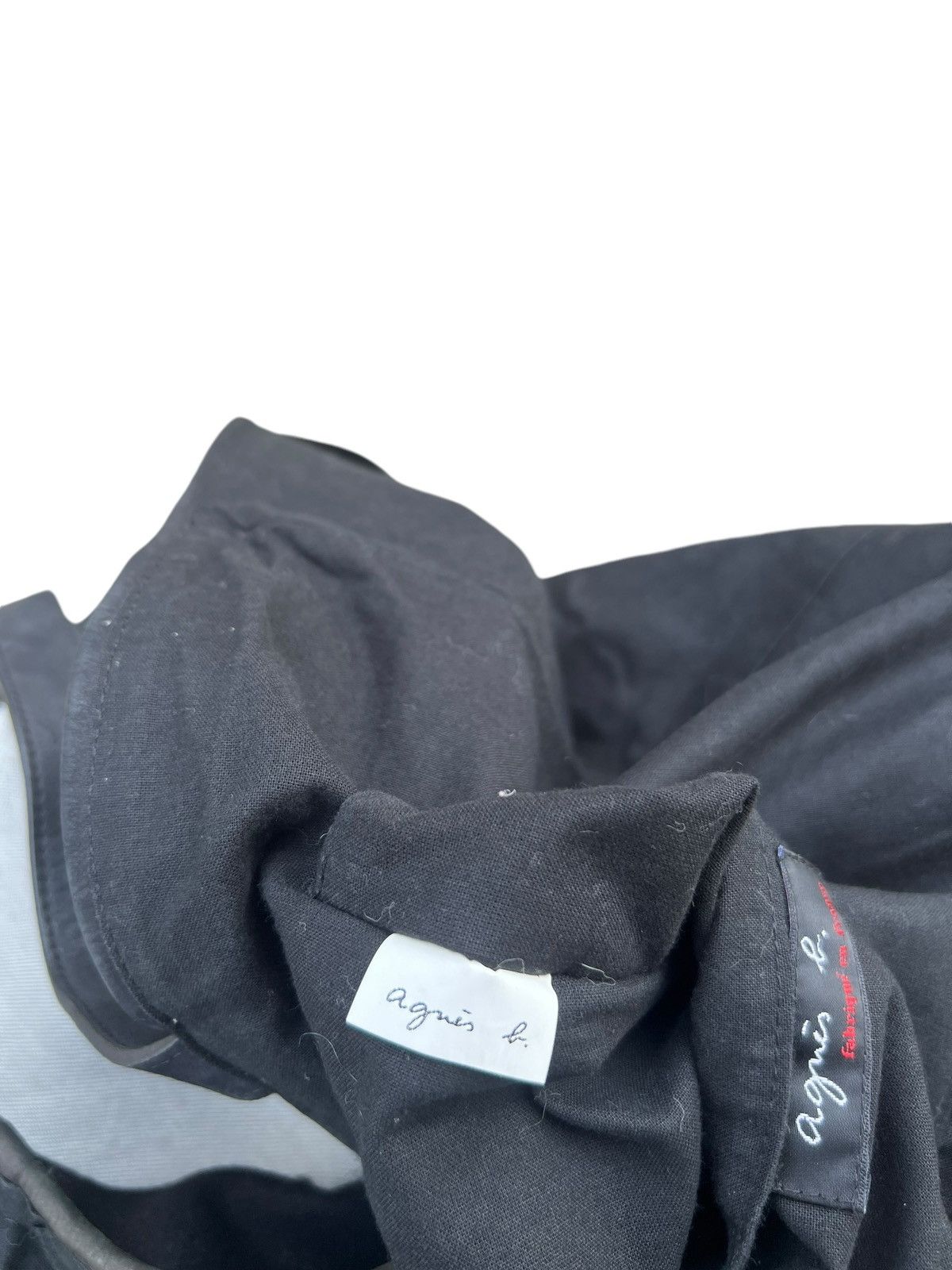 agnes b. Vintage Agnes B. Made in France Leather Wool Tote Bag Size ONE SIZE - 22 Thumbnail