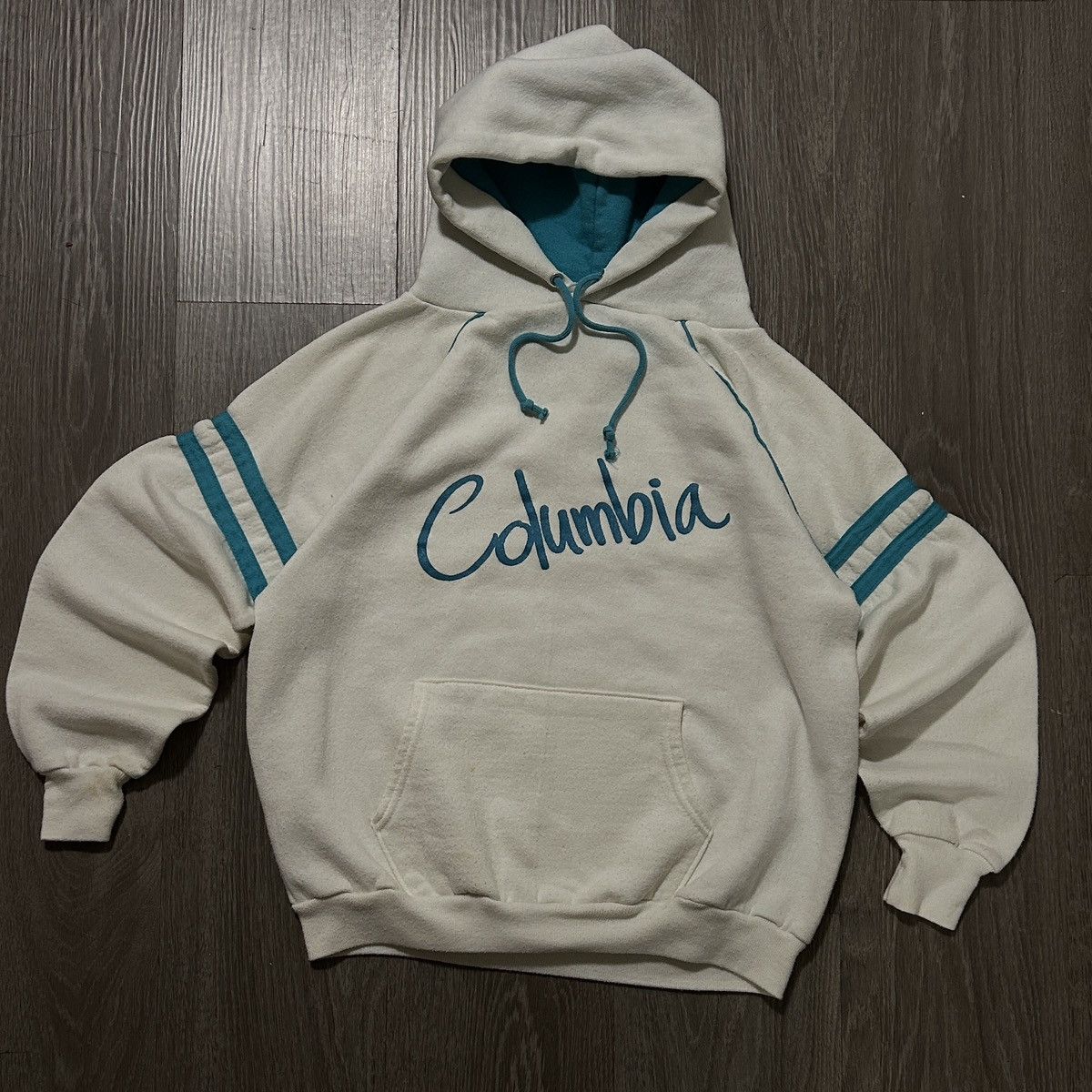 Vintage Vintage 90s Columbia hoodie Size US M / EU 48-50 / 2 - 1 Thumbnail