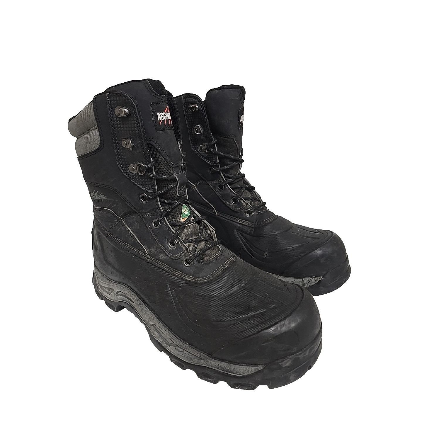 Other Aggressor Men's 8" 8910 Steel Toe Steel Plate Work Boots 13M Size US 13 / EU 46 - 1 Thumbnail