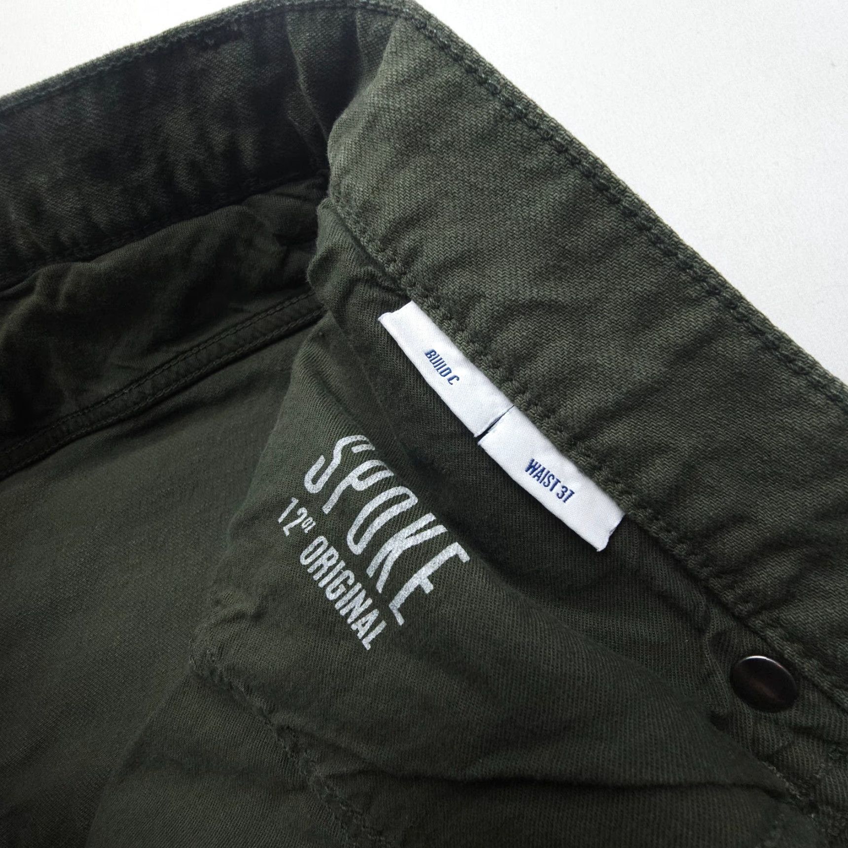Denime SPoke London Jeans 37 x 34 Denim Regular Straight Mens Green Stretch 5-Pocket London Theme Regular Waist 37in Inseam 34in Mens Jeans Size US 37 - 7 Thumbnail