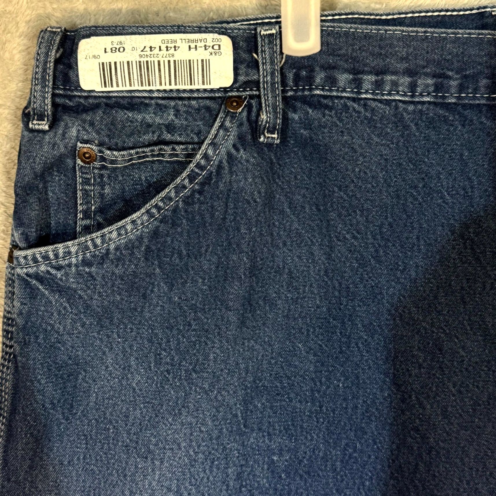 Dickies Dickies Carpenter Jeans Mens 42x34 Blue Denim Relaxed Fit Straight Leg Jeans Size US 42 / EU 58 - 4 Thumbnail