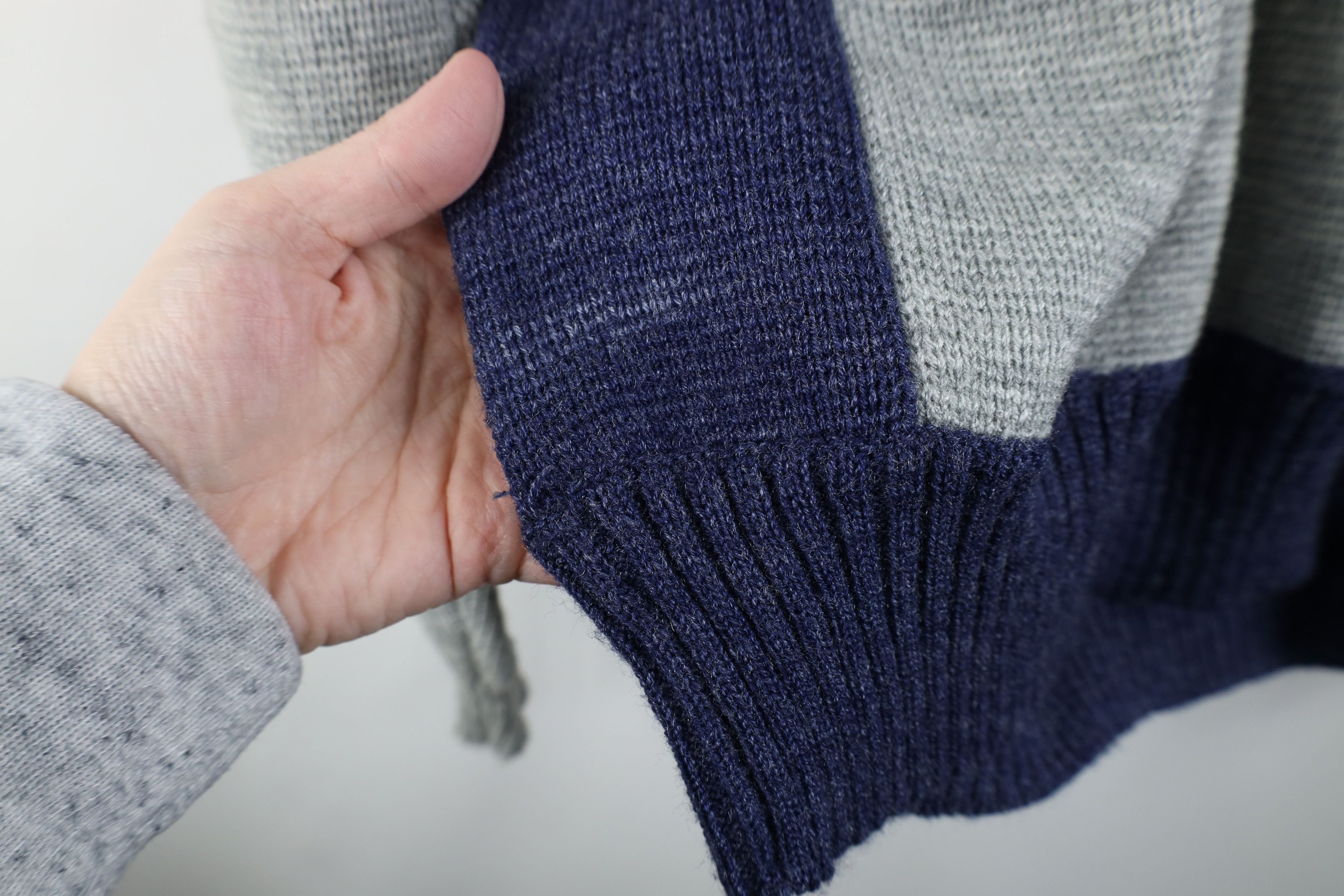 Vintage Vintage 90s Streetwear Ribbed Knit Crewneck Sweater Acrylic Size US XL / EU 56 / 4 - 8 Thumbnail