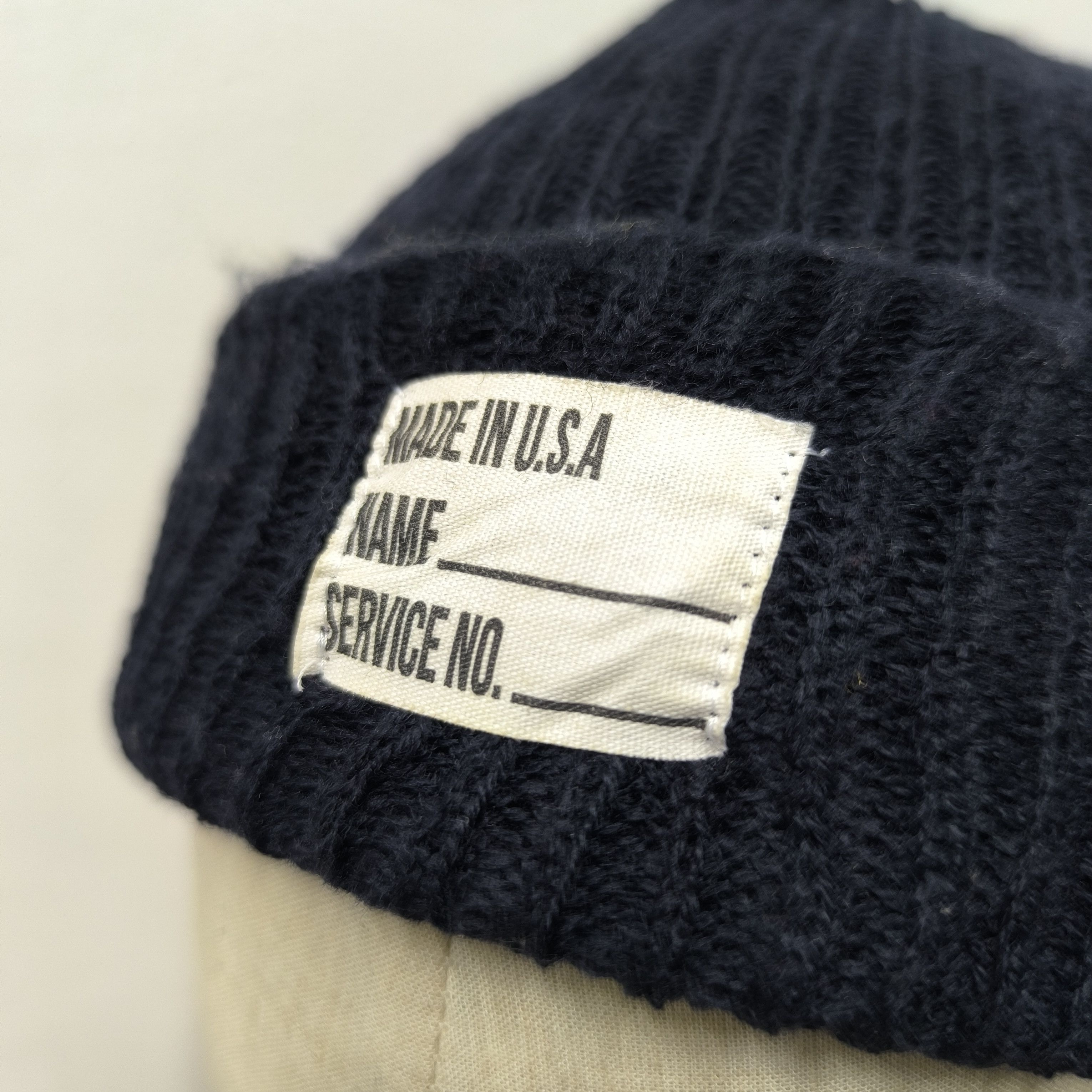 Japanese Brand 💥 Made in usa military army deparment patch short beanie Size ONE SIZE - 3 Thumbnail