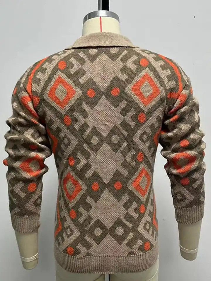 Japanese Brand Collar Long Sleeve Cardigan Knit Jacket Size US L / EU 52-54 / 3 - 4 Thumbnail