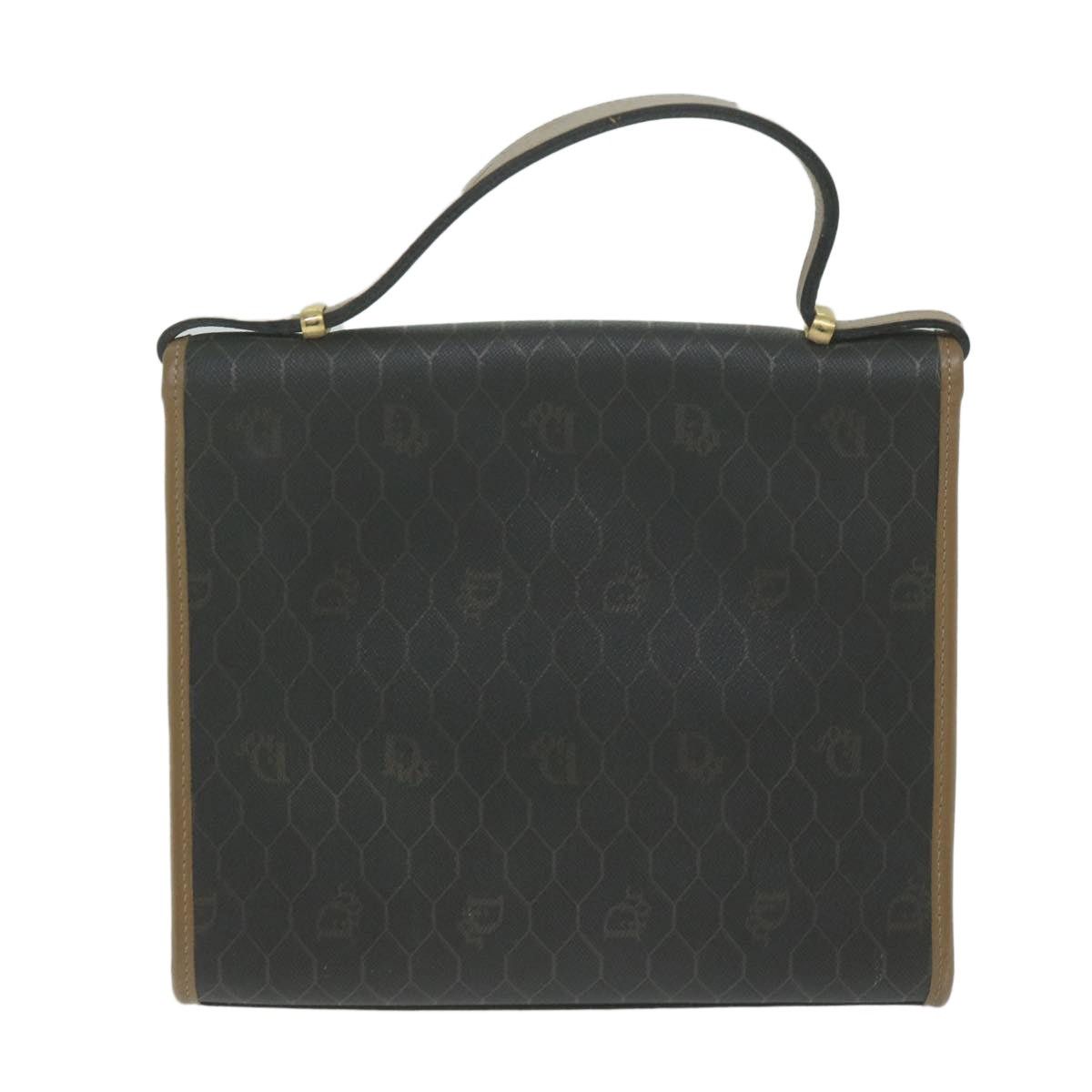 Dior DIOR Honeycomb Canvas Hand Bag Pvc Leather Black Size ONE SIZE - 3 Thumbnail