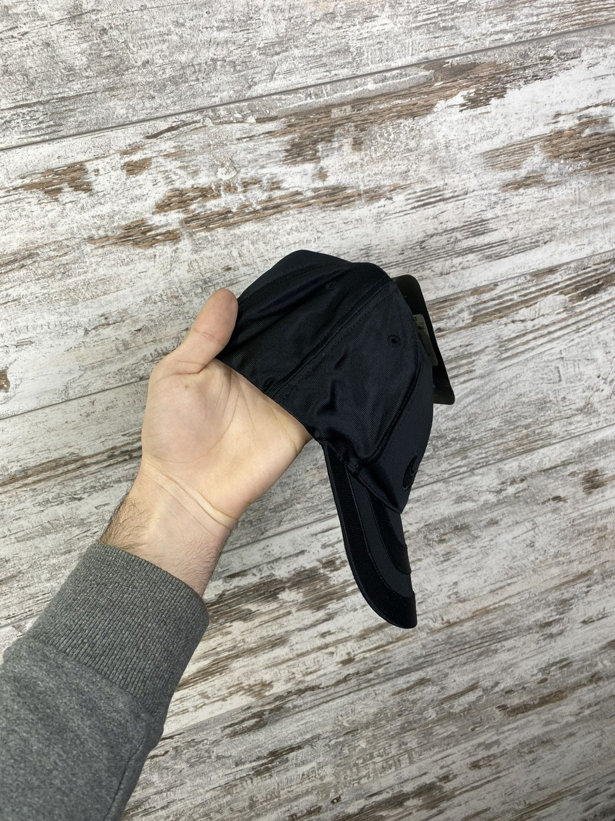 Nike × Vintage Mens Vintage New Nike cap swoosh black hats streetwear rare Size ONE SIZE - 3 Thumbnail