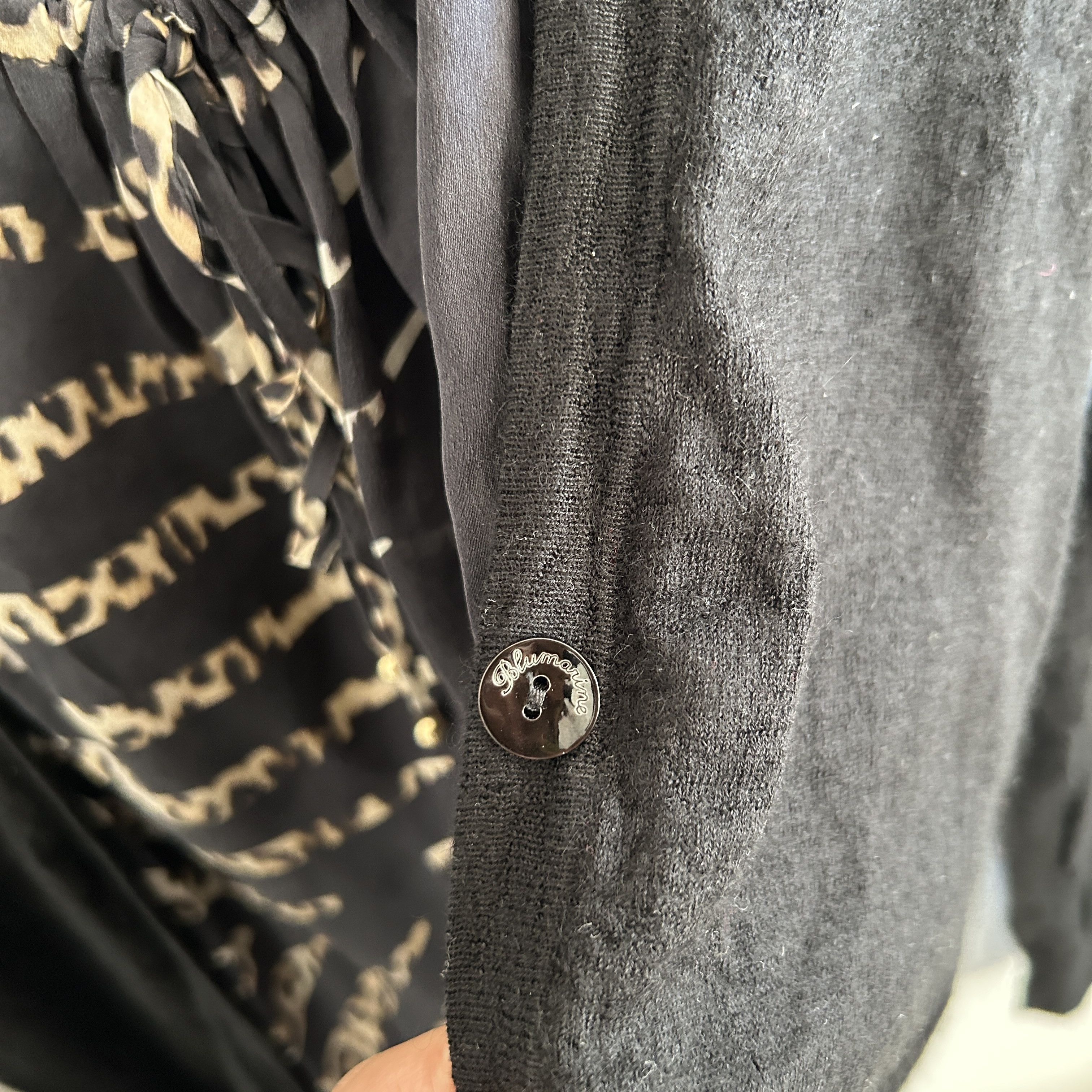 Blumarine intage Y2K Blumarine Cashmere Silk Cardigan Top Size XL / US 12-14 / IT 48-50 - 16 Thumbnail