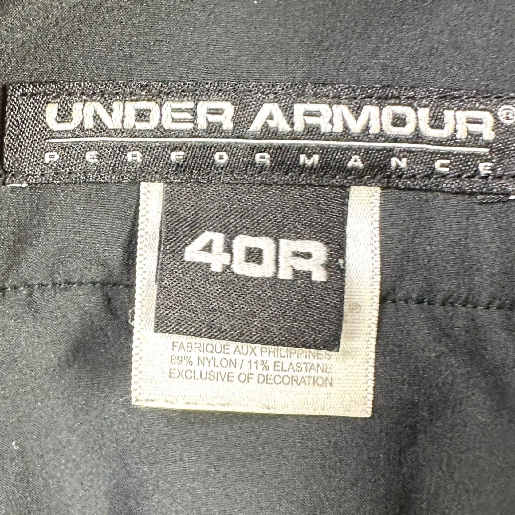 Under Armour Under Armour Performance Nylon Blend Shorts Hiking Men 40R Black Stretch Outdoor Casual Mens 40in Inseam 9in Size US 40 / EU 56 - 3 Thumbnail