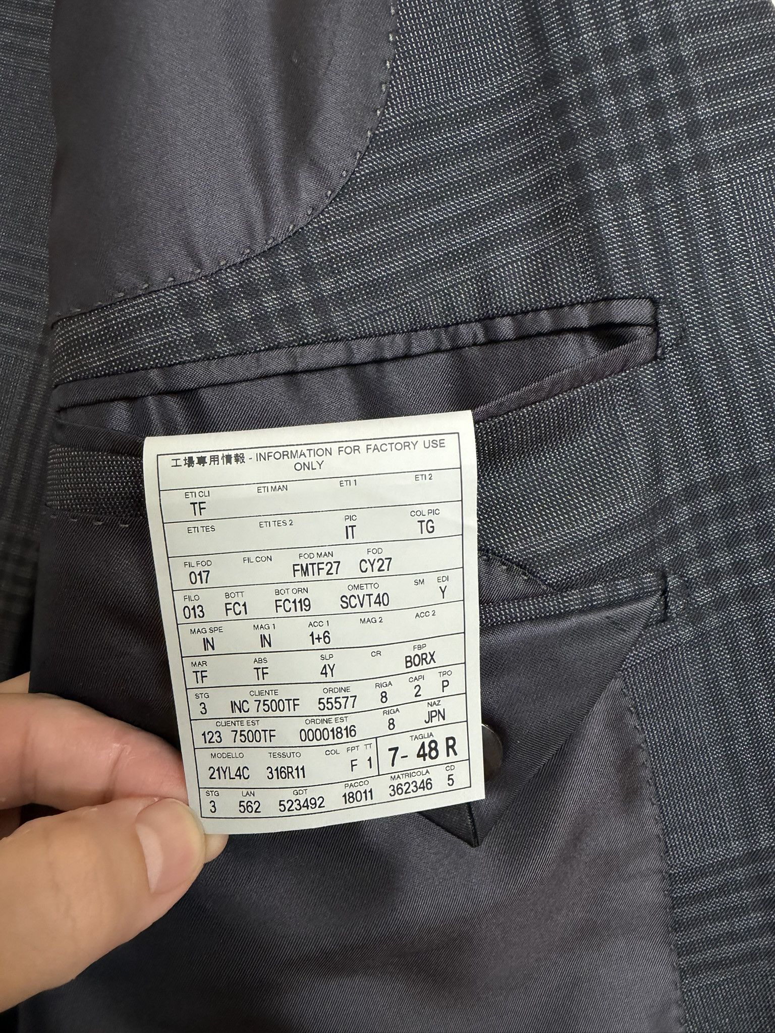 Tom Ford TOM FORD O’Connor Fit Grey Wool Glen Check Suit 38R Size 38R - 9 Thumbnail