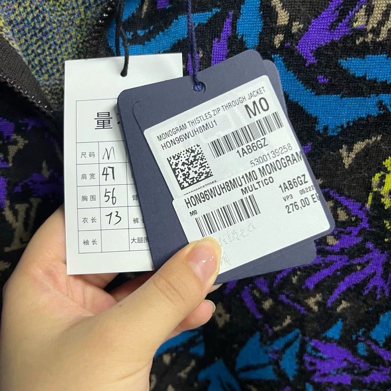 Louis Vuitton Louis Vuitton Black Floral Zip Long Sleeve Jacket Size US M / EU 48-50 / 2 - 3 Thumbnail