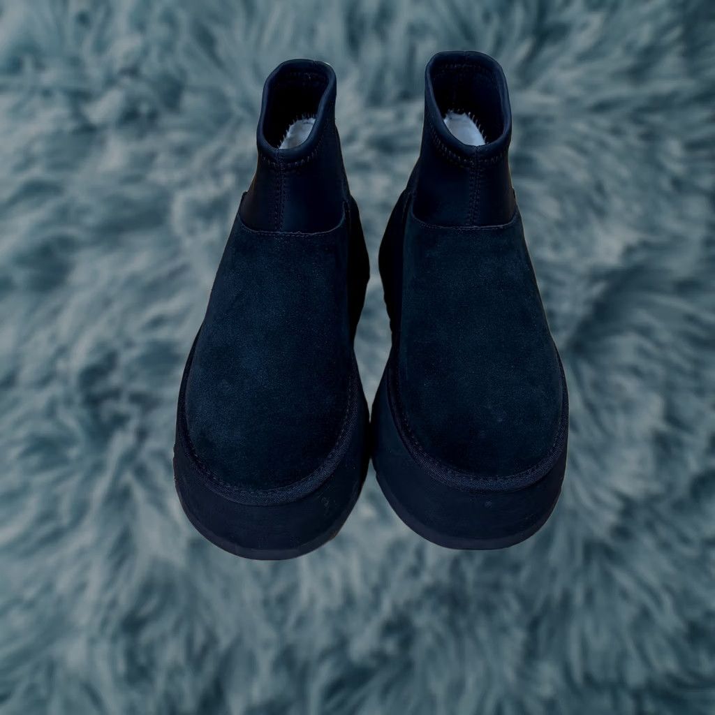 Ugg UGG Classic Ultra Mini Platform Boots Black Suede Neoprene Ankle Wool Lined 2in Platform Womens 7 US 38 UK 5 Size US 8 / IT 38 - 1 Thumbnail