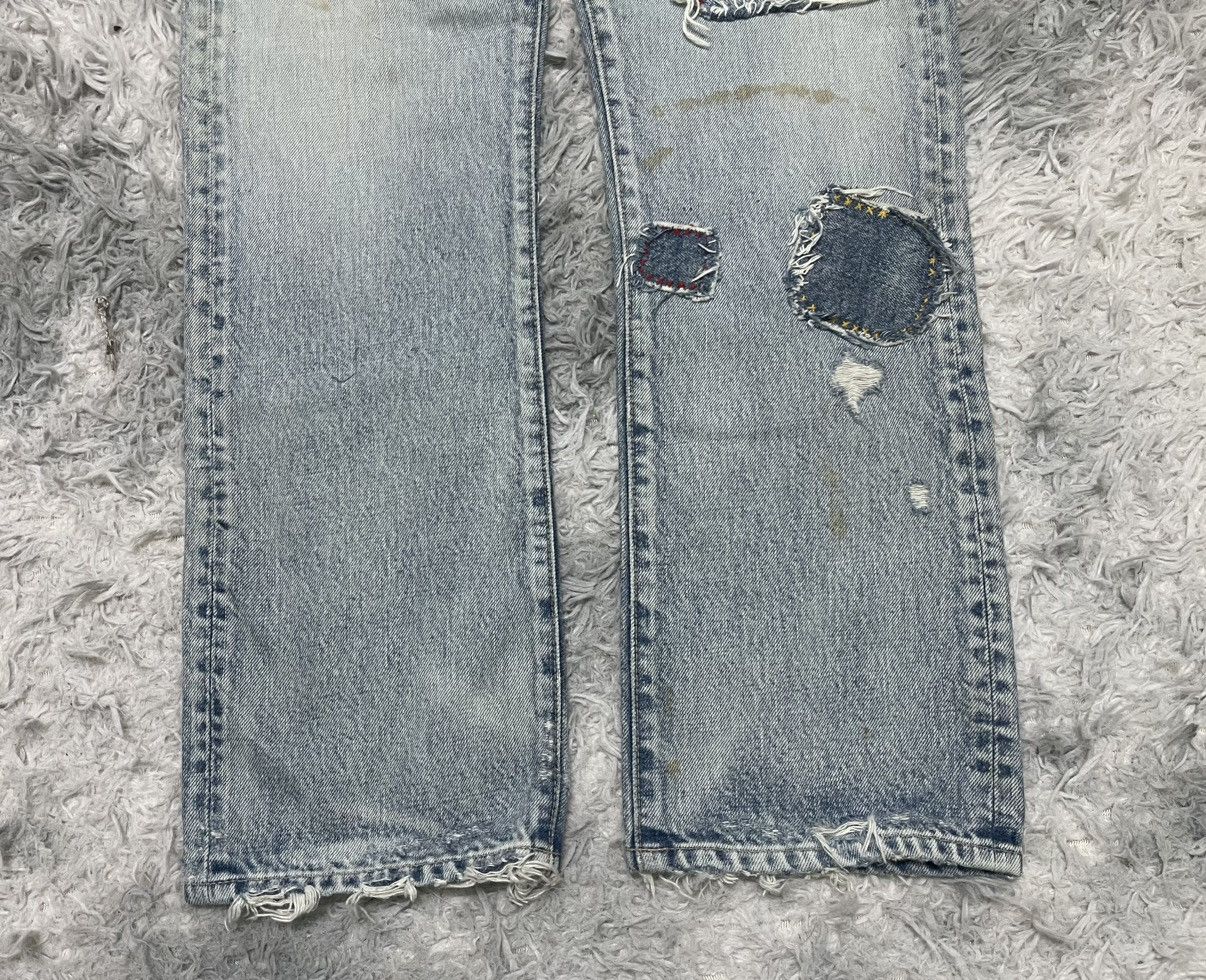 Japanese Brand VINTAGE KAPITAL INSPIRED PATCHES WORK JEANS BRAND RNA INC Size US 28 / EU 44 - 4 Thumbnail