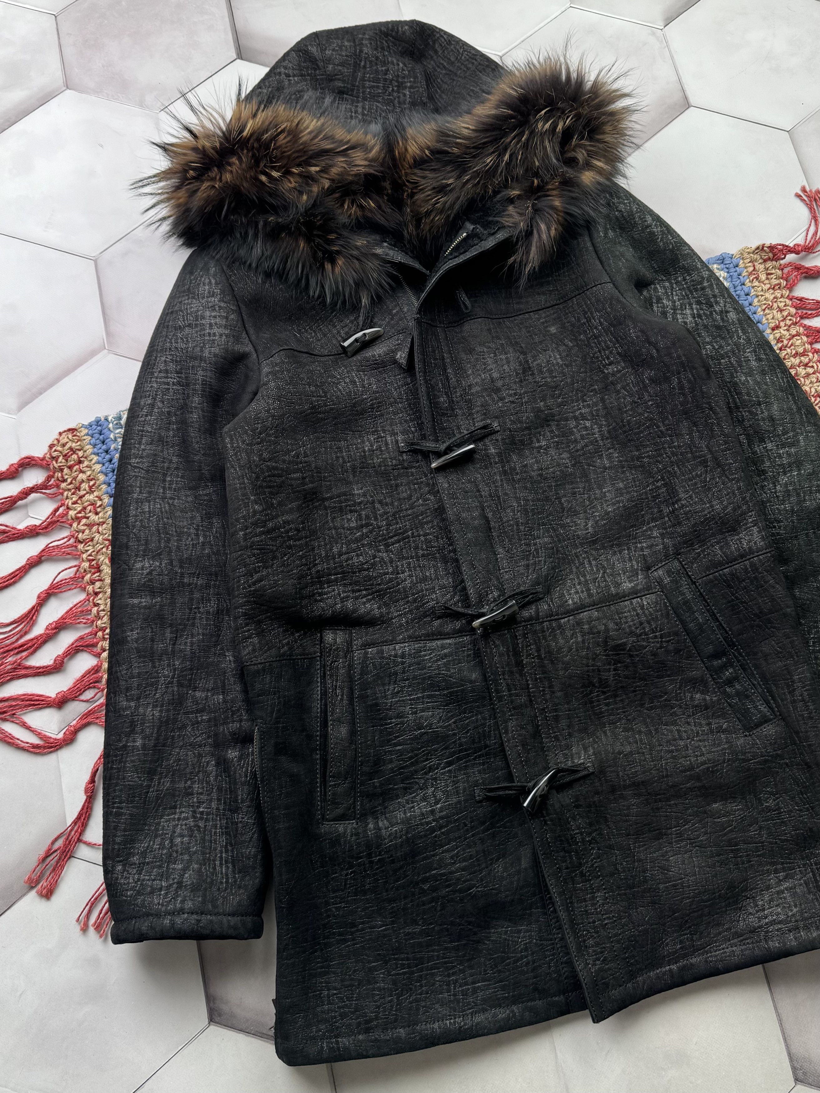 Japanese Brand Vintage Real Sheepskin Coat (E4) Size L / US 10 / IT 46 - 2 Thumbnail
