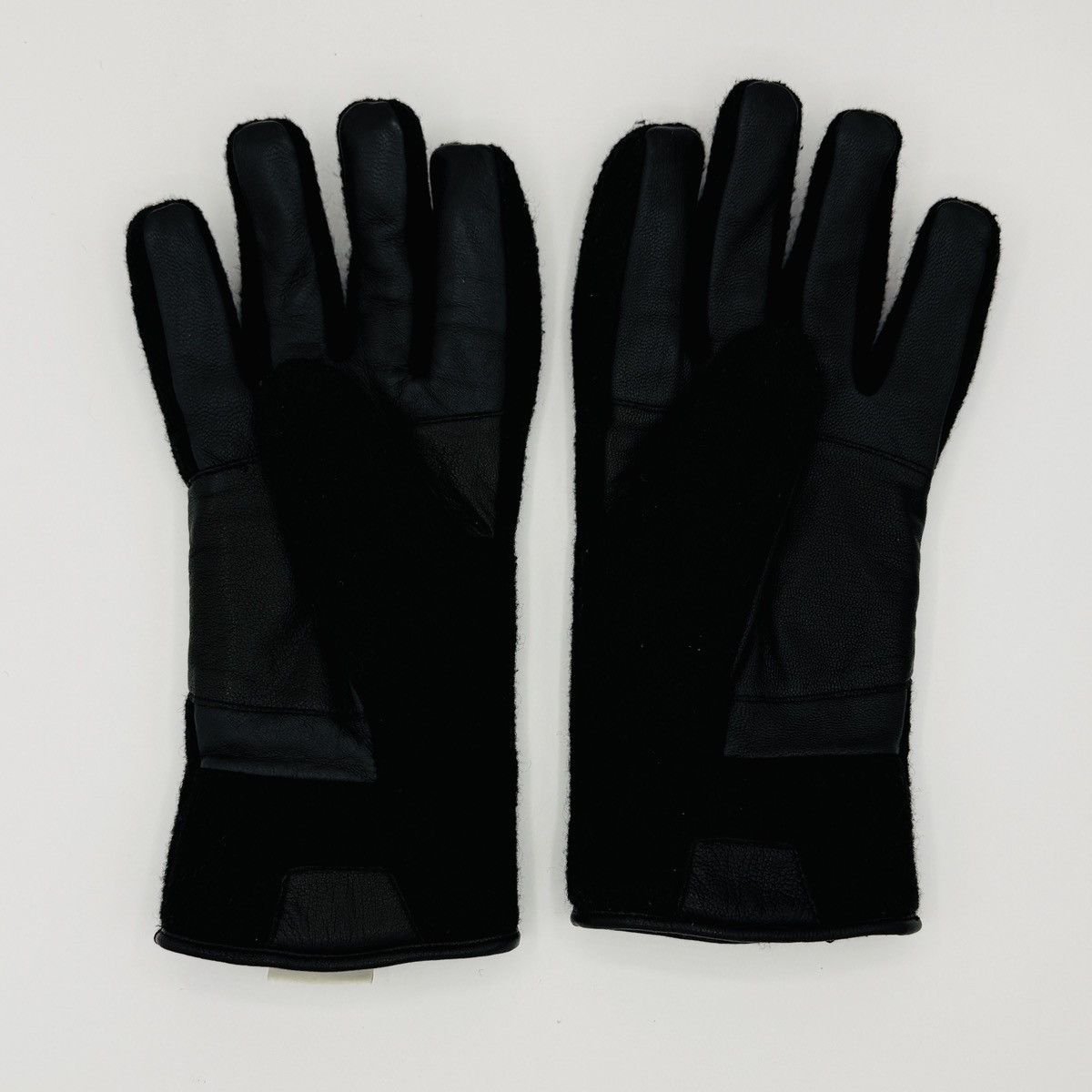 Ugg UGG Black Wool / Fleece & Leather Winter Gloves - Large Size ONE SIZE - 2 Thumbnail