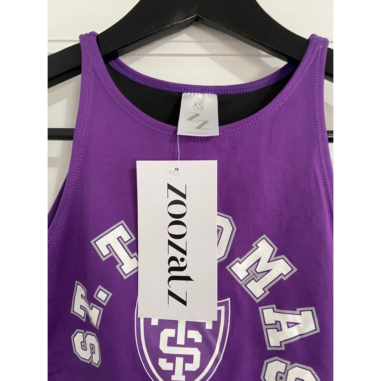 NCAA NWT University of St. Thomas Tommies Cropped Tank Top Sz XS Size XS / US 0-2 / IT 36-38 - 3 Thumbnail