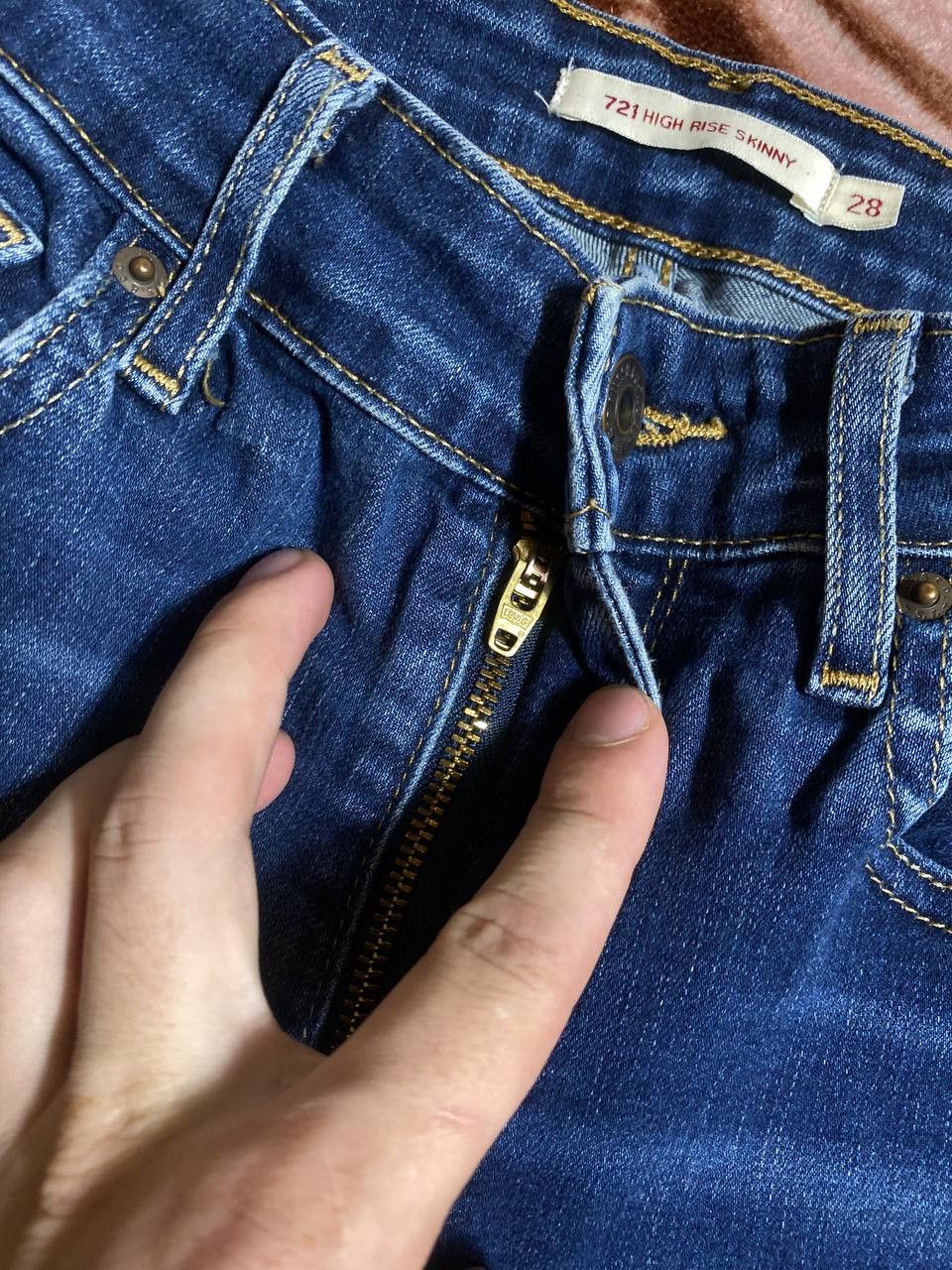 Levi's × Vintage Vintage Levis 721 hight rise skinny denim jeans nice Size US 28 / EU 44 - 5 Thumbnail