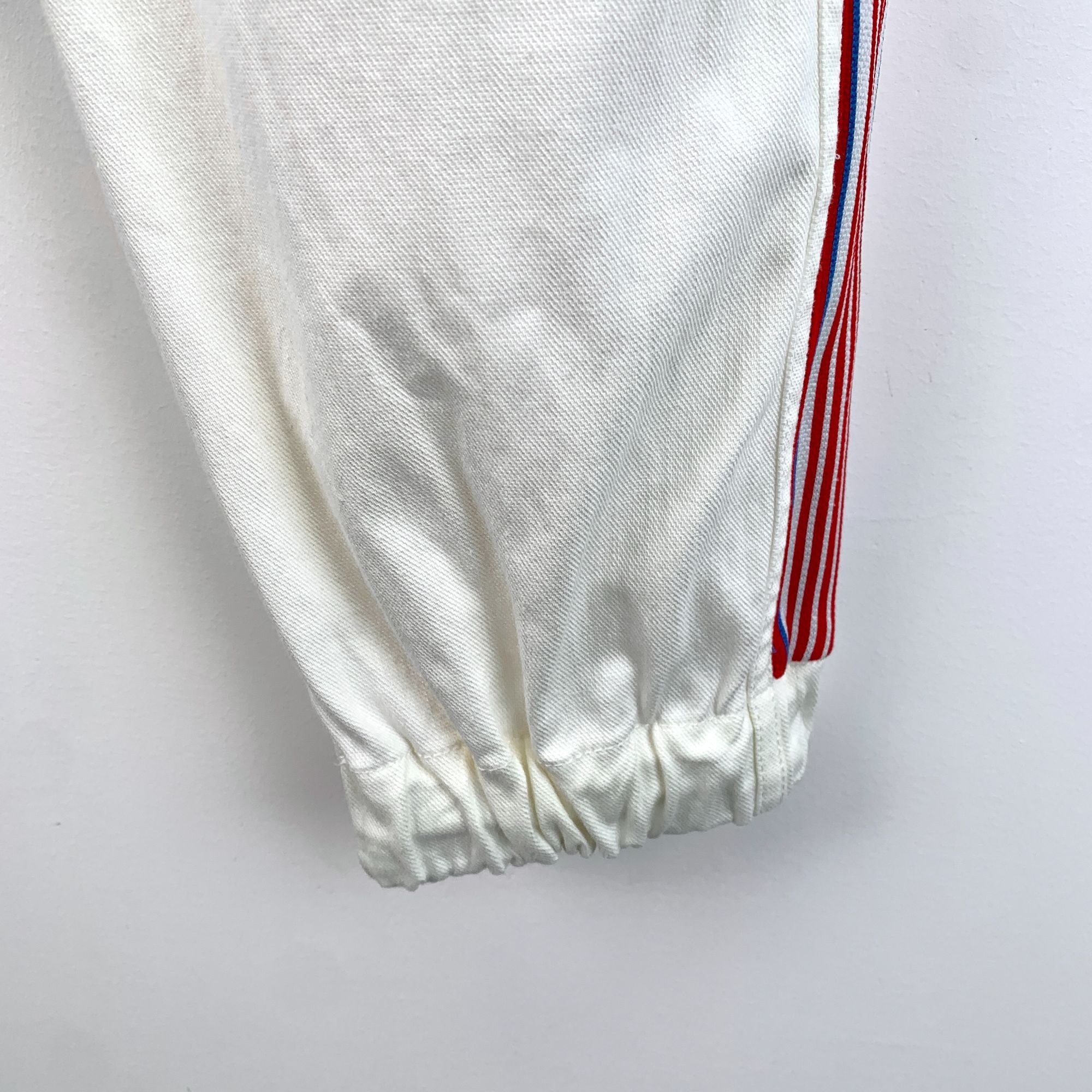 Miu Miu MiuMiu White Side-Stripe Cotton Jogger Pants (Size S) Size 38" / US 16 / IT 52 - 6 Thumbnail