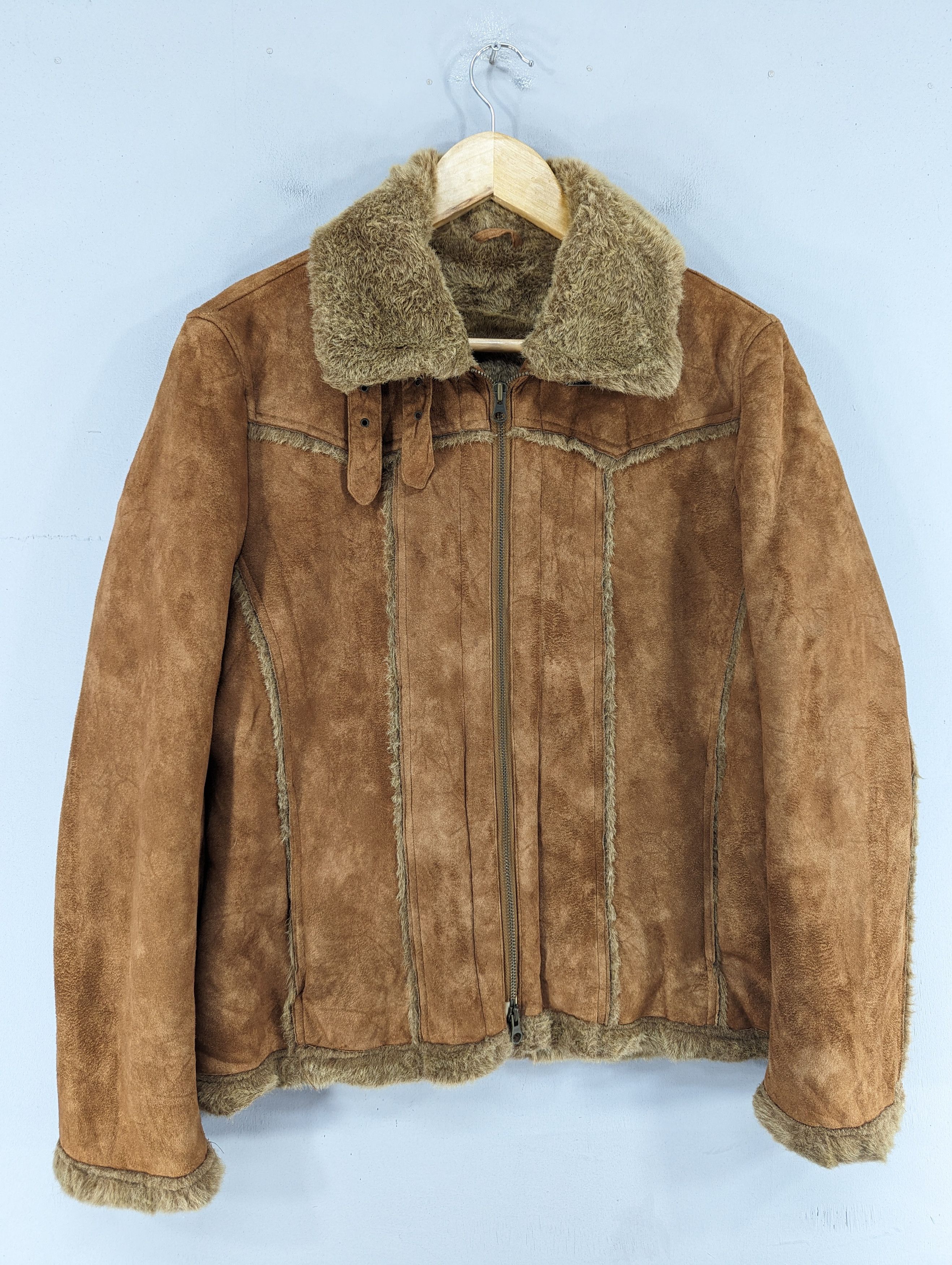 semanticdesign Vintage Semantic Design Faux Fur Motorcycle Style Jacket Size US M / EU 48-50 / 2 - 3 Thumbnail