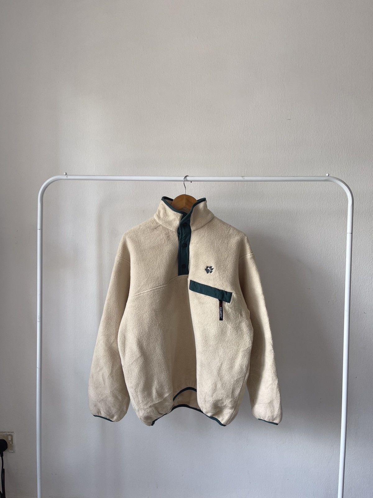 Jack Wolfskin × Vintage JackWolfskin Polatec Fleece Half Button Jacket Size US L / EU 52-54 / 3 - 2 Thumbnail