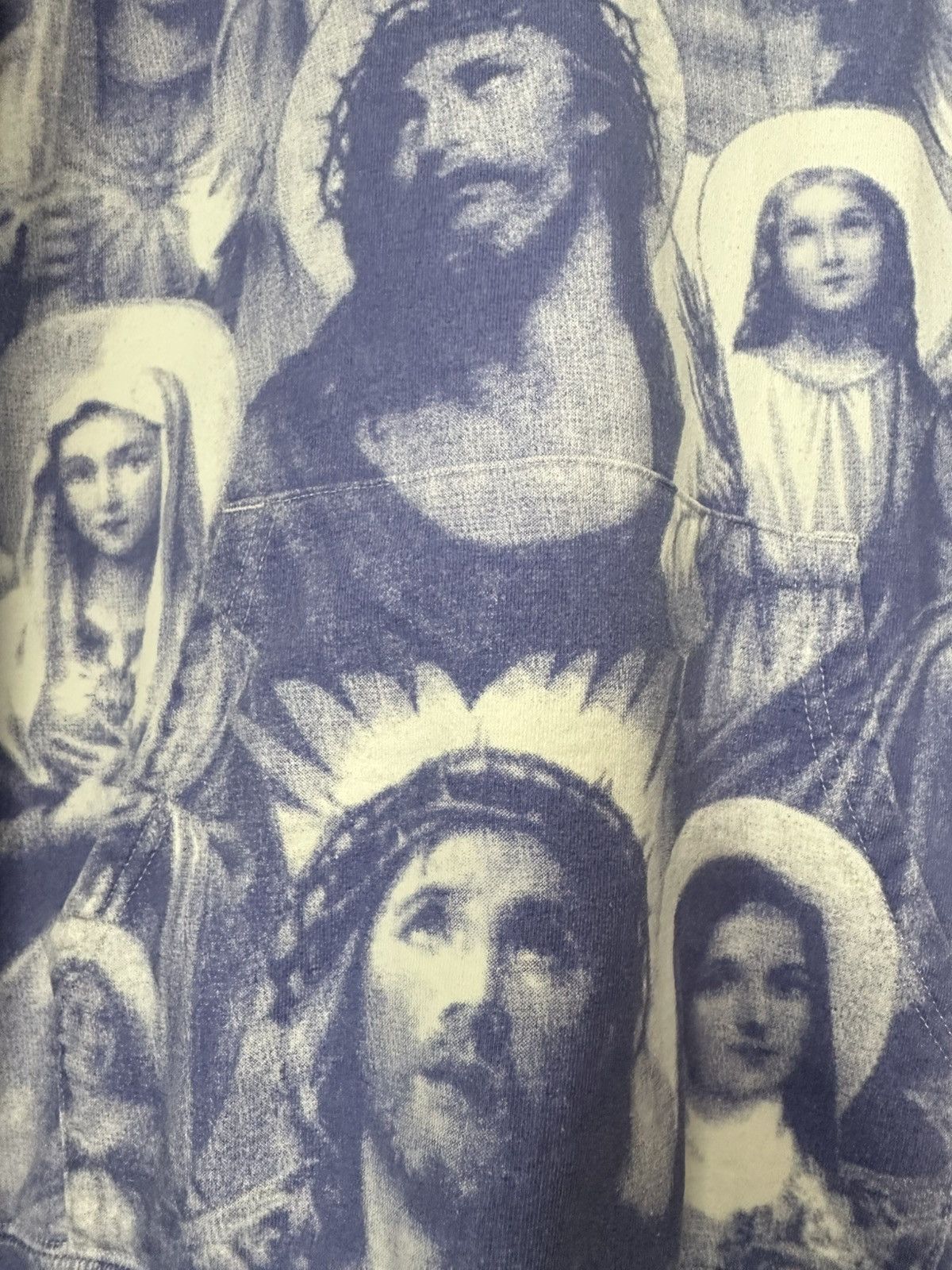 Supreme SUPREME Jesus and Mary Hoodie Blue FW18 Size US XL / EU 56 / 4 - 8 Thumbnail