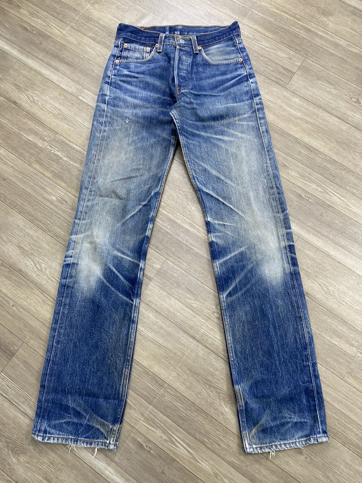 Levi's Vintage Clothing 🇺🇸1990s Vintage Levis 501XX Faded 29x36 Straight Leg Jeans Size US 29 - 1 Thumbnail
