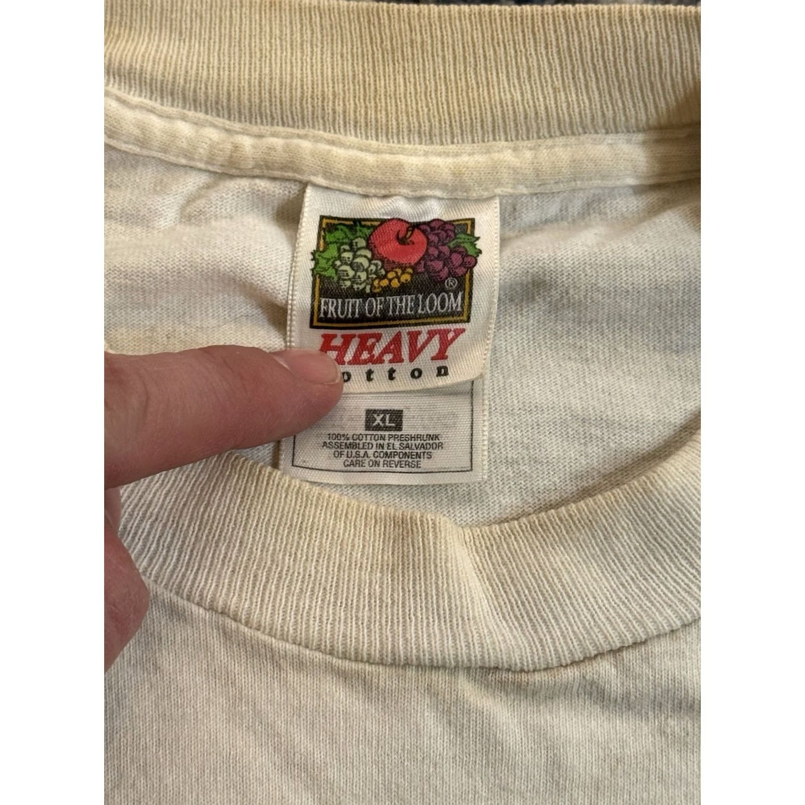 Fruit Of The Loom VINTAGE Zeke Suzuki T Shirt XL White 1996 Flat Tracker Hardcore Turbonegro Dwarves 90s Band Music Punk Rock Seattle Mens Size US XL / EU 56 / 4 - 4 Thumbnail