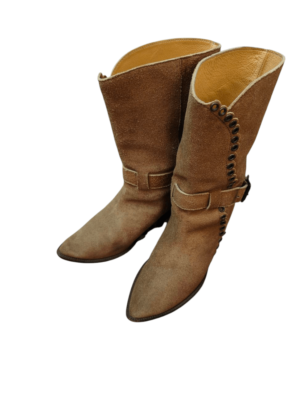 ISSEY MIYAKE - Back Zip Boots レザー スエード Issey Miyake × Zucca Zucca by Issey Miyake Layered Suede