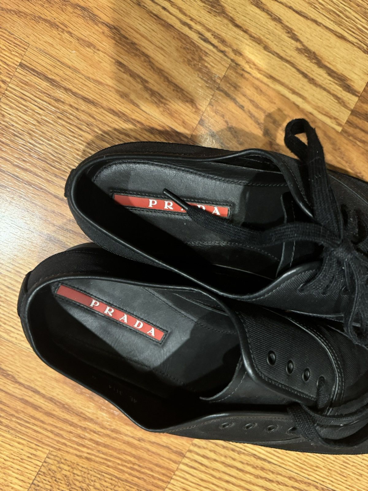 Prada PRADA ESPADRILLES SHOES 4E3114 BLACK NYLON Men’s size 9 Size US 9 / EU 42 - 3 Thumbnail