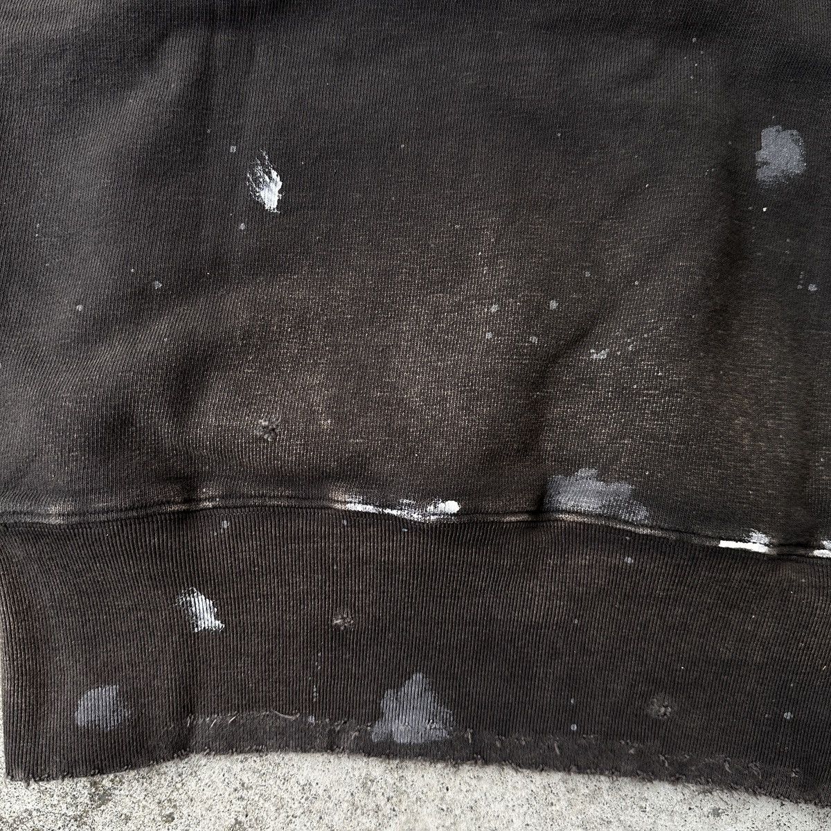 Kapital Trashed sunfade charcoal black hybrid hoodie sweatshirt vest Size US S / EU 44-46 / 1 - 12 Thumbnail