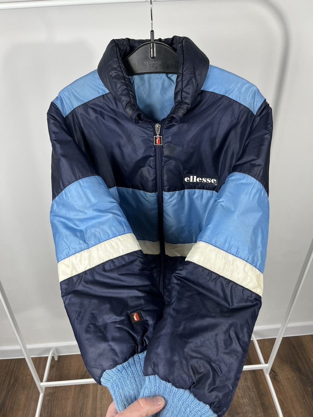 Ellesse Ellesse Vintage Puffer Jacket Blue Zip Up M Made in Italy Size US L / EU 52-54 / 3 - 16 Thumbnail