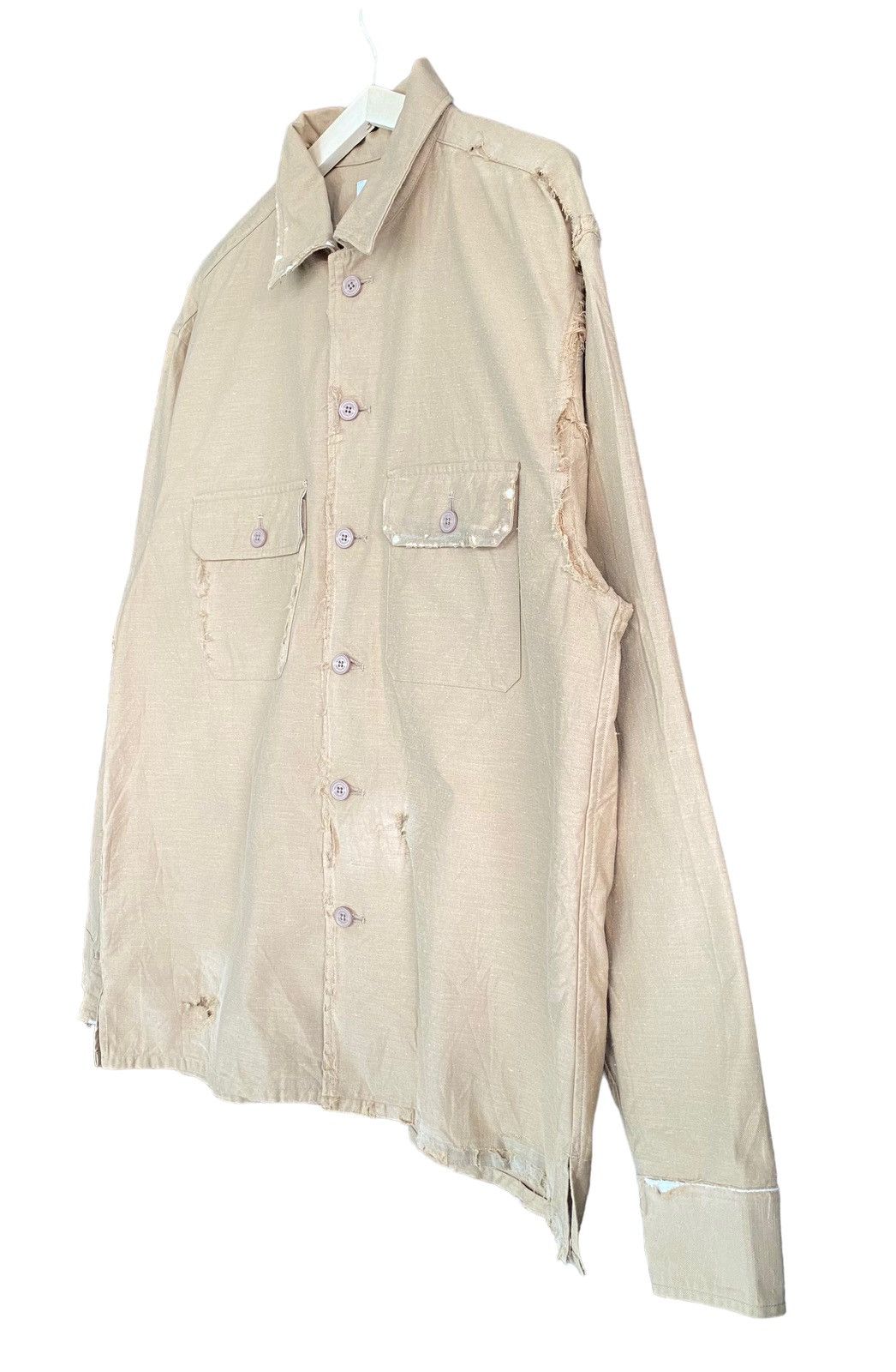 Mackintosh Mackintosh Philosophy Distressed Design Button Shirt Size US M / EU 48-50 / 2 - 7 Thumbnail